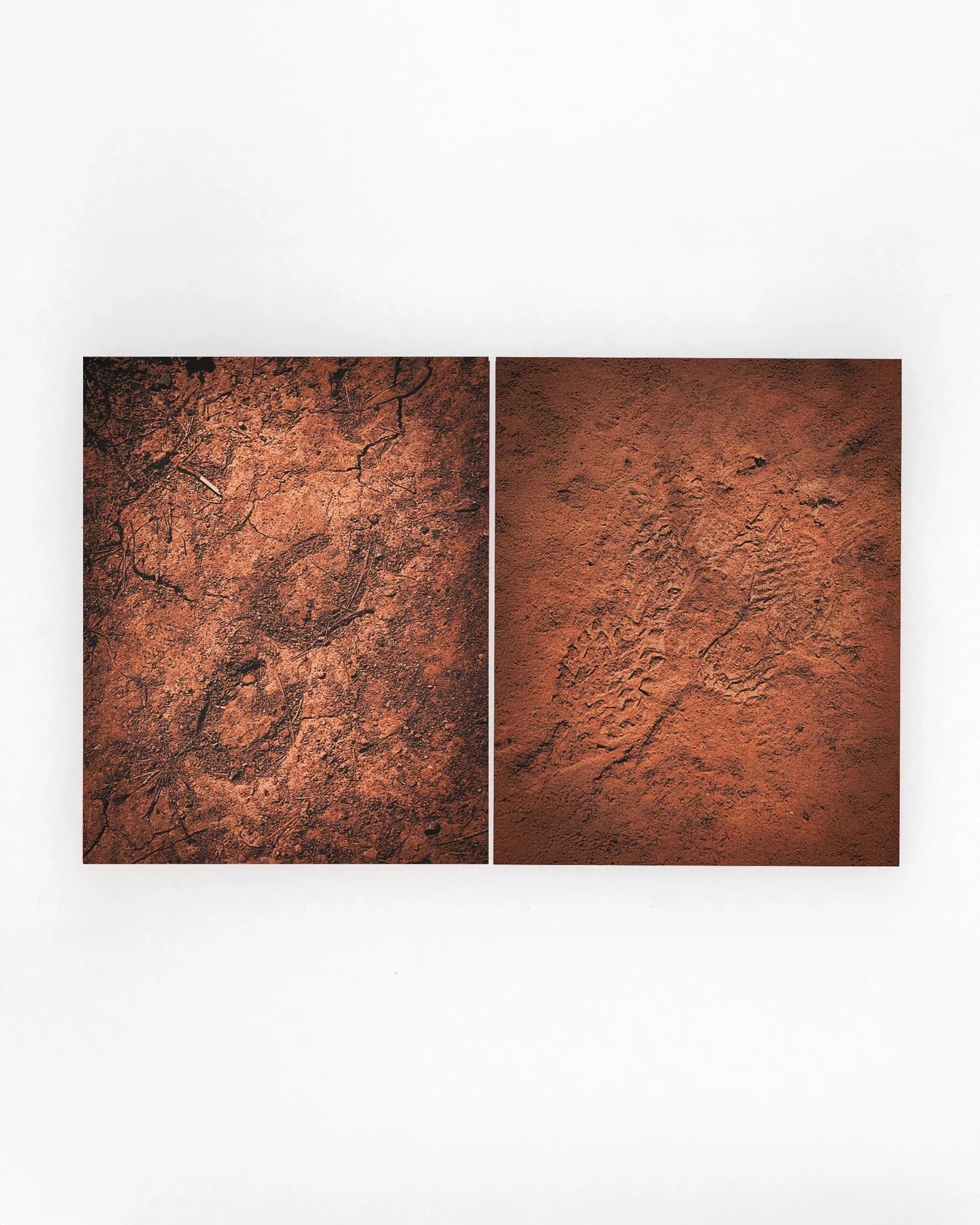 Rocky soil and brick texture on Western States trail course